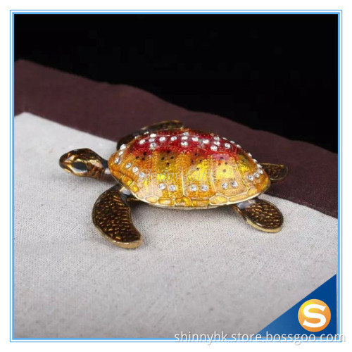 Pewter Turtle Metal Box Trinket Box